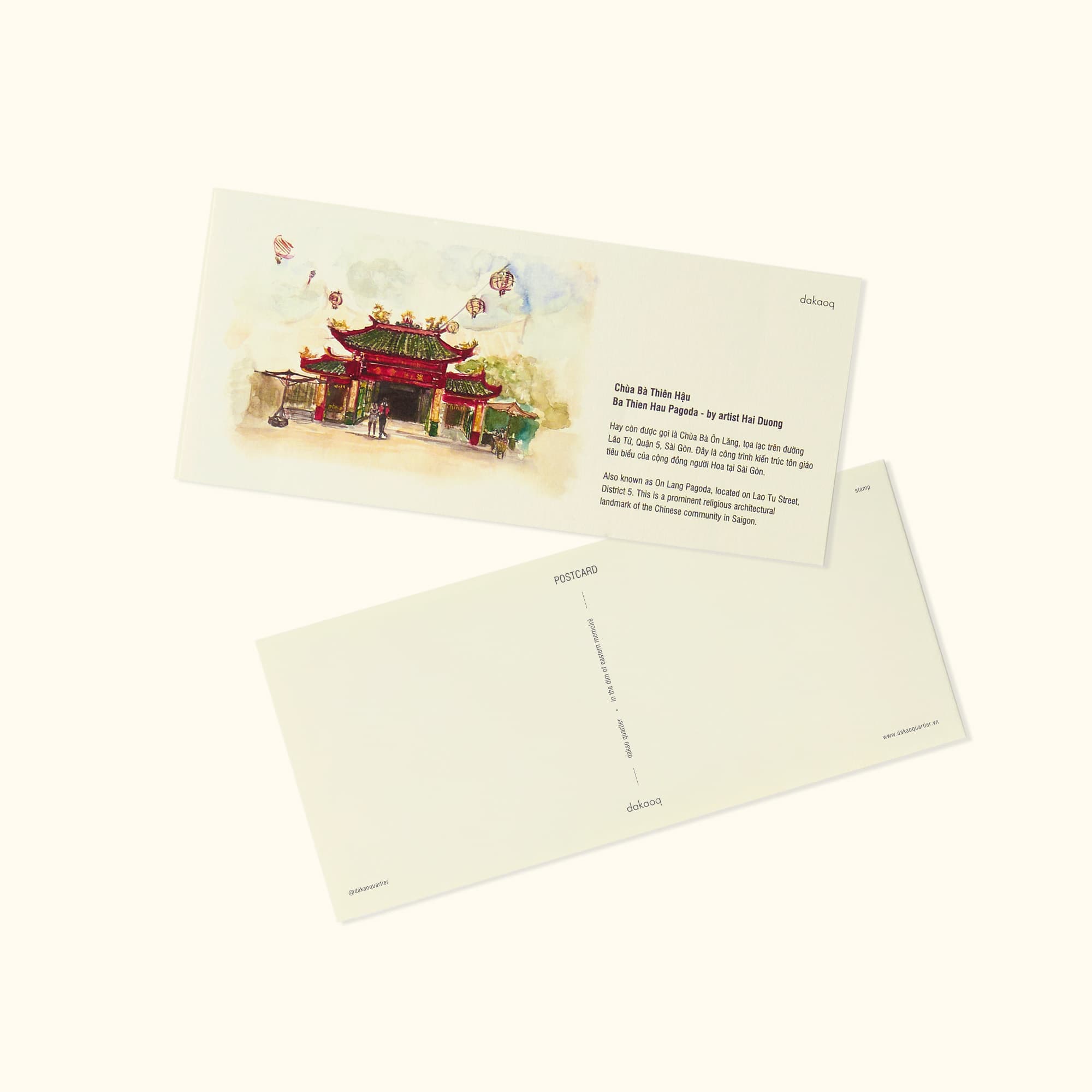postcard - Ba Thien Hau pagoda